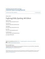 Exploring Public Speaking